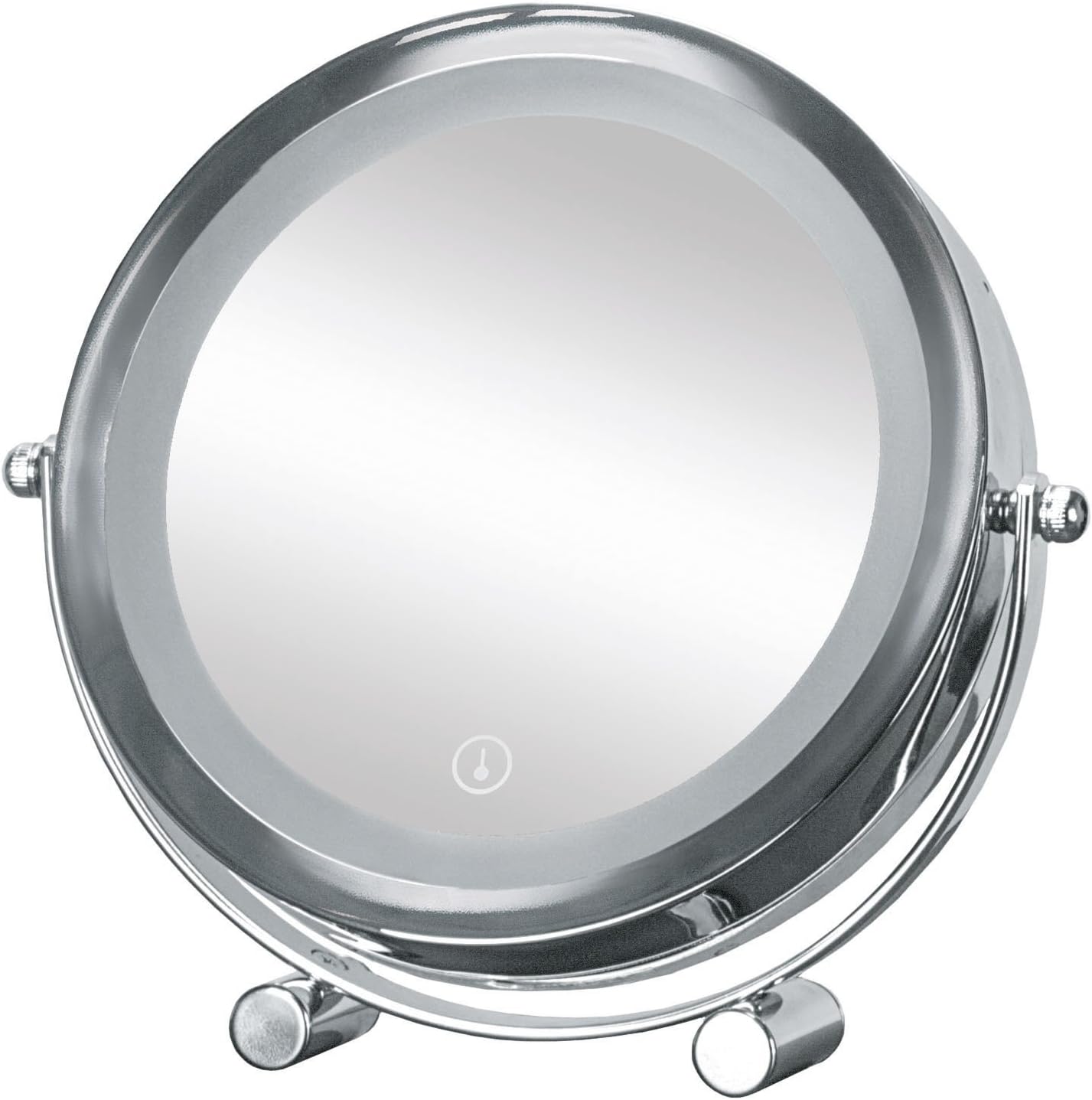 Bild von Kleine Wolke 5886124886 Bright Mirror Shorty Kosmetikspiegel, Metall, Chrom, 20x4x19.5 cm