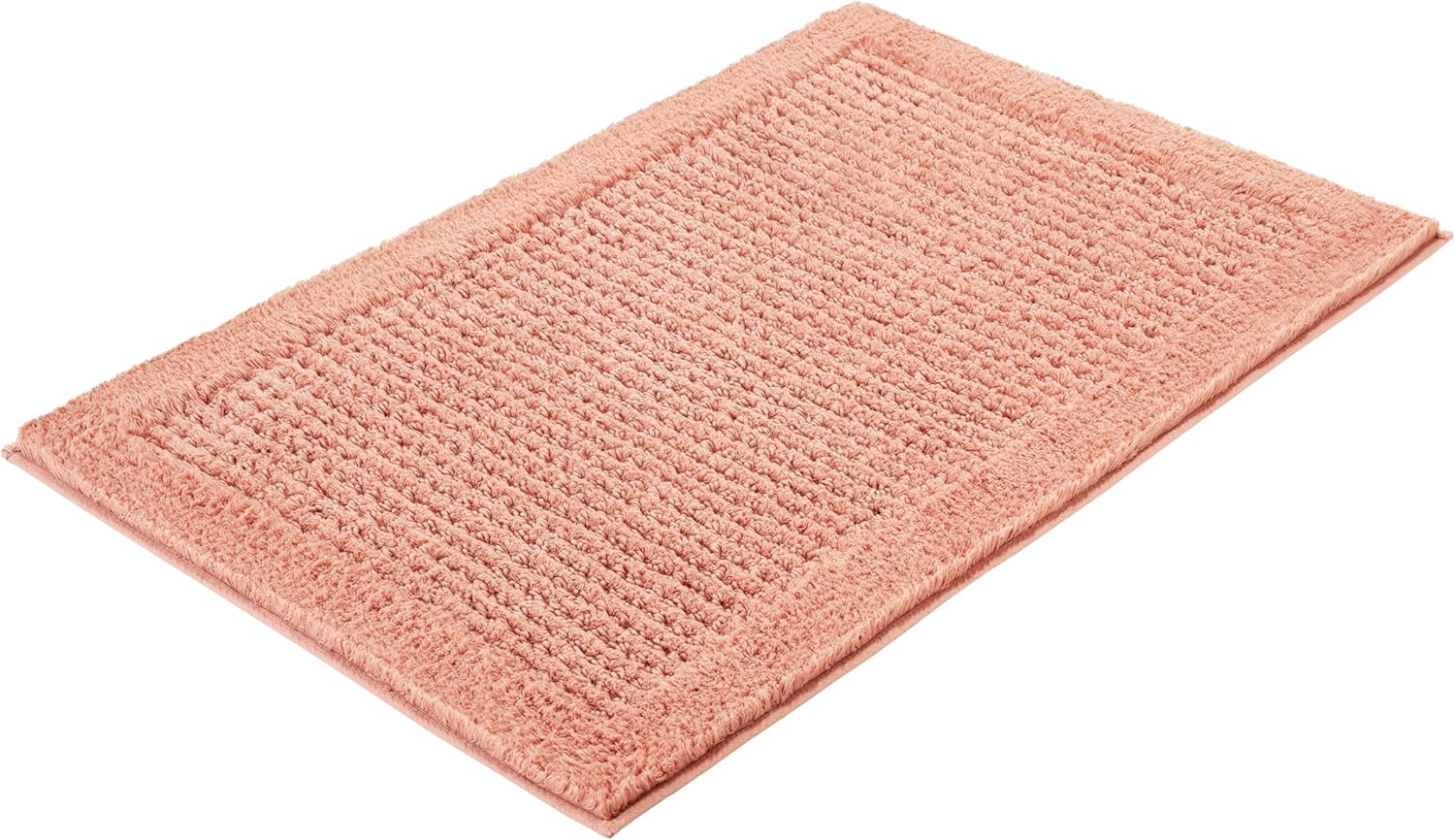 Bild von Kleine Wolke Badematte Net, Höhe 17 mm, rutschhemmend beschichtet, fußbodenheizungsgeeignet, Baumwolle, rechteckig, Badteppich, Uni Farben, rutschhhemmend