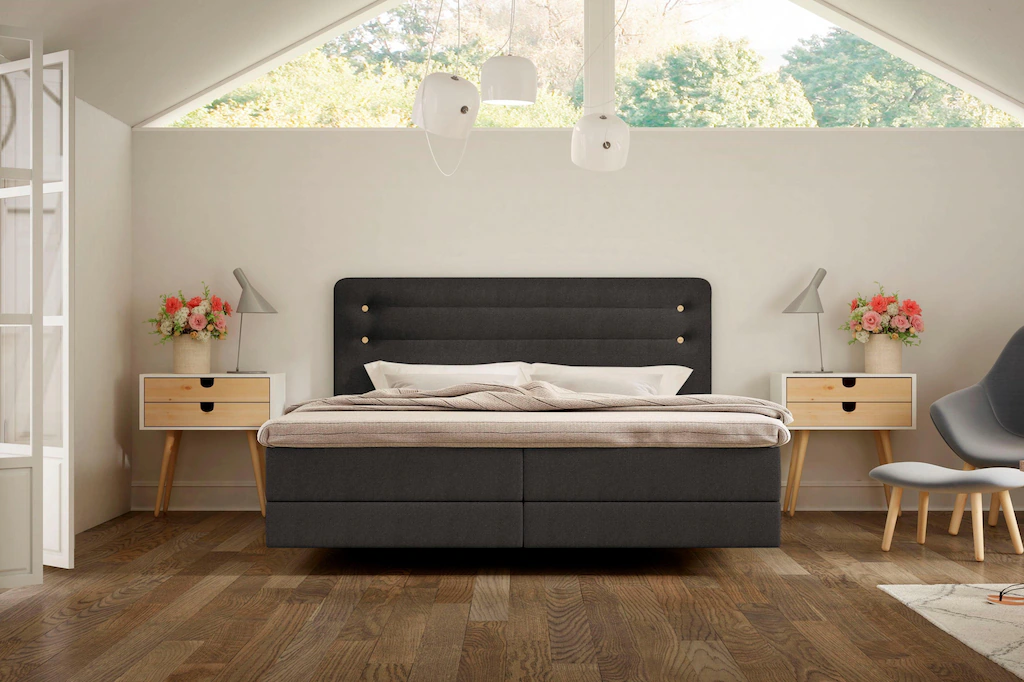 Bild von Schlaraffia Boxspringbett »Fidelio«, inkl. GELTEX® Next Topper, Fuß in Schwebeoptik