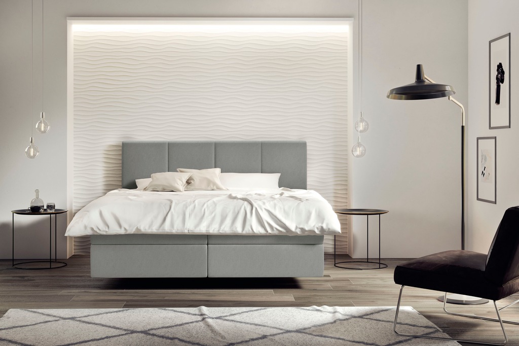 Bild von Schlaraffia Boxspringbett »Saga«, mit GELTEX® Next Topper, Fuß in Schwebeoptik, Kopfteilhöhe 113 cm