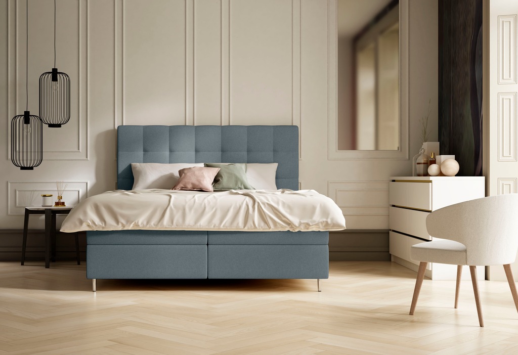Bild von Schlaraffia Boxspringbett »Aida«, inklusive GELTEX® Next Topper, Metallfuß in chrome