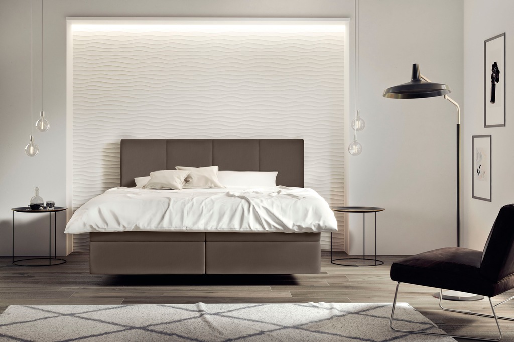 Bild von Schlaraffia Boxspringbett »Saga«, mit GELTEX® Next Topper, Fuß in Schwebeoptik, Kopfteilhöhe 113 cm