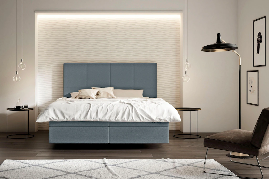 Bild von Schlaraffia Boxspringbett »Saga«, mit GELTEX® inklusive Topper, in Schwebeoptik, Kopfteilhöhe 133 cm
