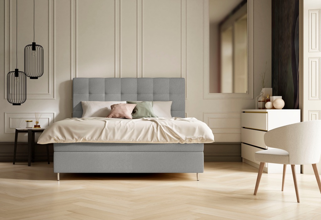 Bild von Schlaraffia Boxspringbett »Aida«, inklusive GELTEX® Next Topper, Metallfuß in chrome
