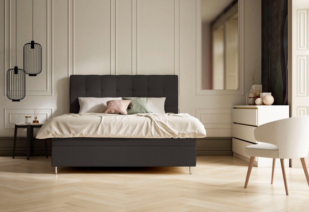 Bild von Schlaraffia Boxspringbett »Aida«, inkl. BULTEX® Topper, Metallfuß in chrom