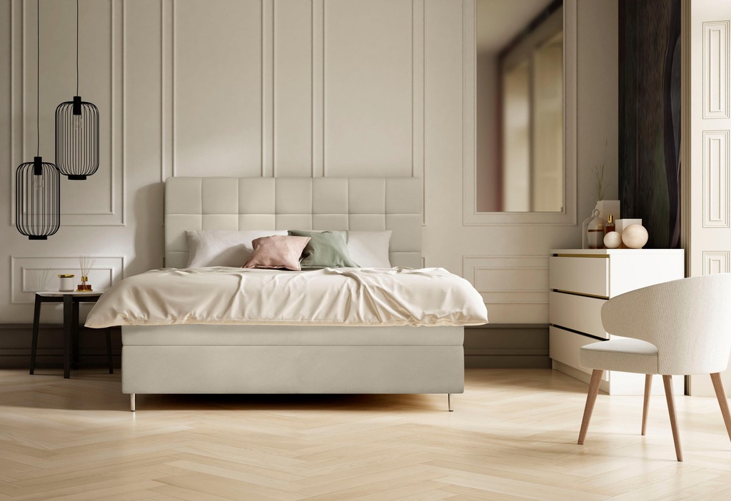 Bild von Schlaraffia Boxspringbett »Aida«, inkl. BULTEX® Topper, Metallfuß in chrom