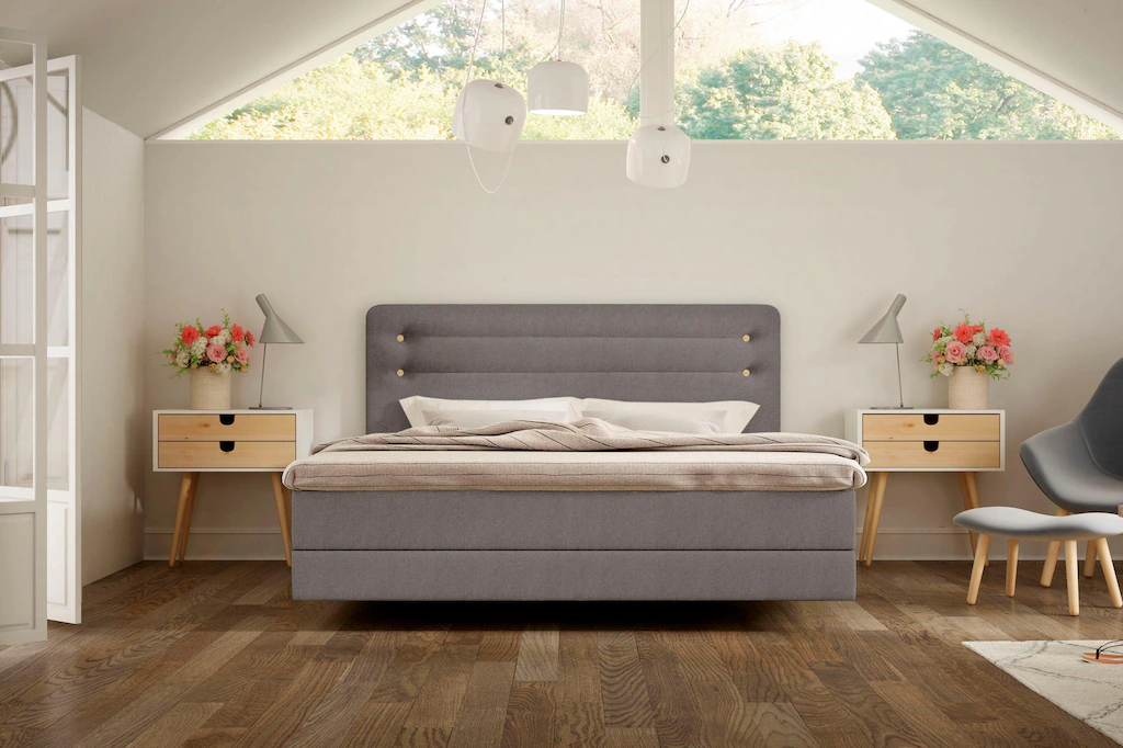 Bild von Schlaraffia Boxspringbett »Fidelio«, inkl. GELTEX® Next Topper, Fuß in Schwebeoptik