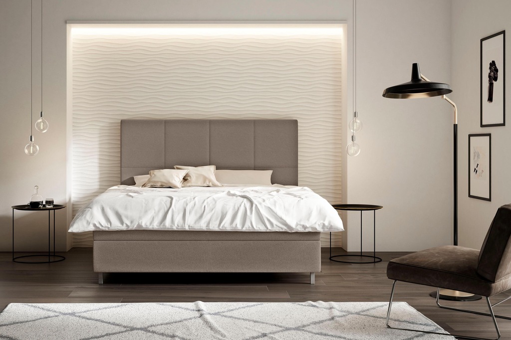 Bild von Schlaraffia Boxspringbett »Saga«, GELTEX® Next Topper, Metallfuß in Chrom