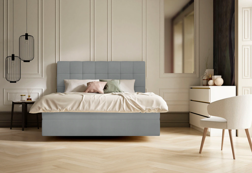 Bild von Schlaraffia Boxspringbett »Aida«, inkl. BULTEX® Topper, Fuß in Schwebeoptik