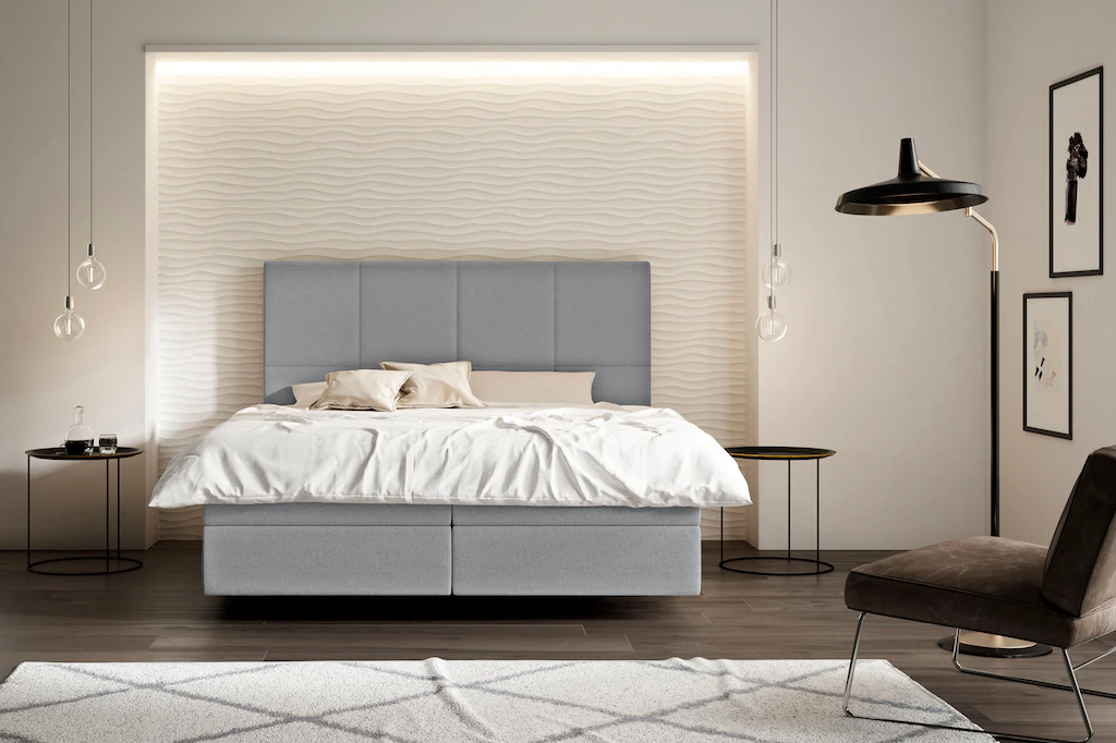 Bild von Schlaraffia Boxspringbett »Saga«, mit GELTEX® inklusive Topper, in Schwebeoptik, Kopfteilhöhe 133 cm