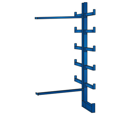 Bild von SCHULTE Anbau-Schwerlastregal K1000 14481 enzianblau 125,0 x 50,0 x 200,0 cm