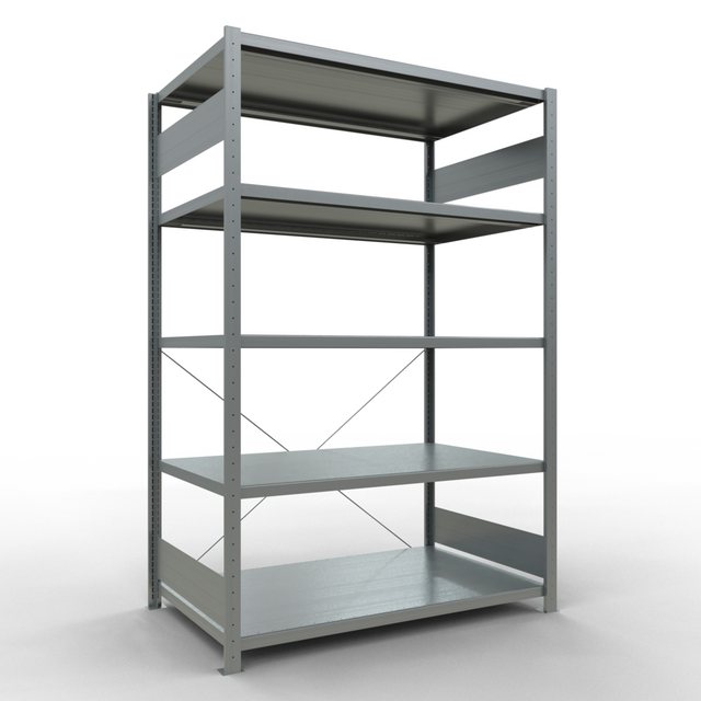Bild von SCHULTE Lagertechnik Steckregal Stecksystem Grundregal - 2000x1300x800 mm, Typ 250 kg