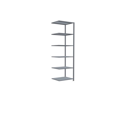 Bild von Schulte Anbauregal Steckregal MULTIplus250 2500 x 750 x 600 mm 6 Fachböden Kreuzstrebe verzinkt