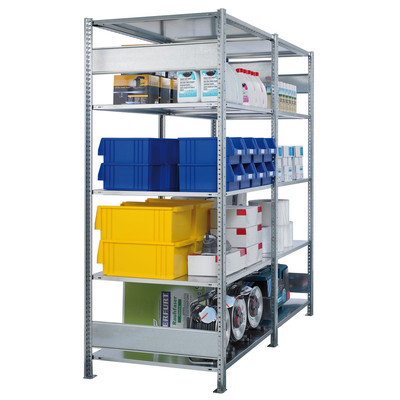 Bild von SCHULTE Lagertechnik - Stecks.Grundr.mit Längenriegel - 2000x1000x300 mm, Typ 250 kg
