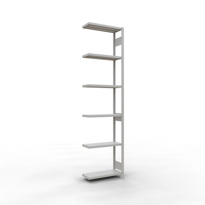 Bild von AR Steckregal MULTIplus250 RAL 7035 3000 x 750 x 300mm 7 Fachböden