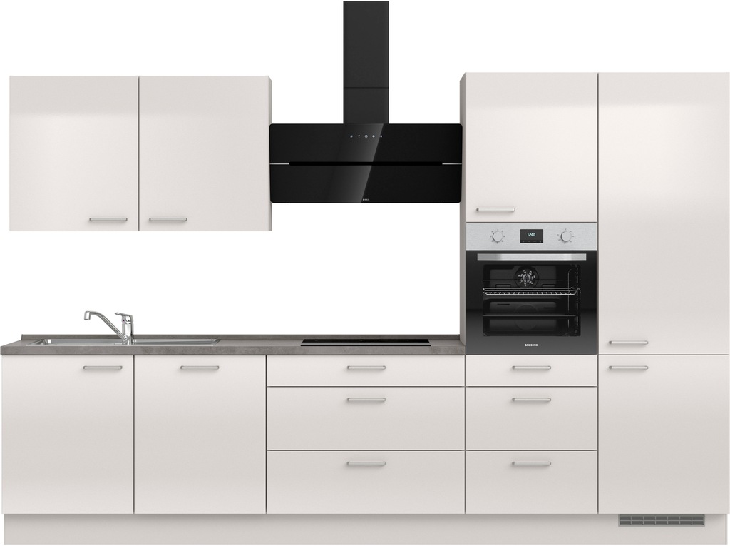 Bild von nobilia® Küchenzeile »"Flash premium"«, vormontiert, Ausrichtung wählbar, Breite 330 cm, wahlw. mit E-Geräten