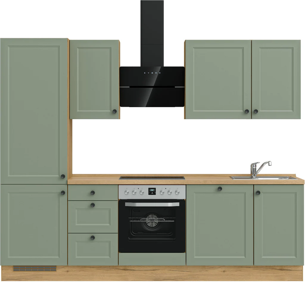 Bild von nobilia® Küchenzeile »"Cascada premium"«, vormontiert, Breite 270 cm, Ausrichtung wählbar, wahlw. mit E-Geräten