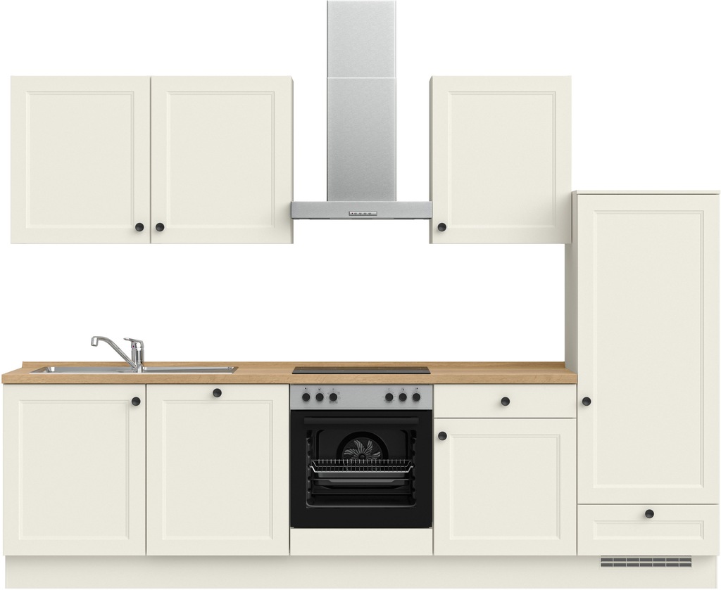 Bild von nobilia® Küchenzeile »"Cascada basic"«, vormontiert, Ausrichtung wählbar, Breite 300 cm, wahlw. mit E-Geräten