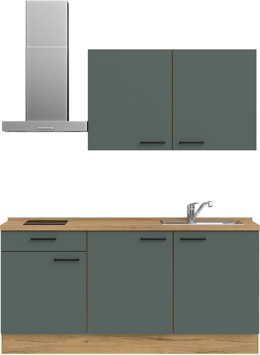Bild von nobilia® Küchenzeile »"Easytouch basic"«, vormontiert, Ausrichtung wählbar, Breite 180 cm, wahlw. mit E-Geräten