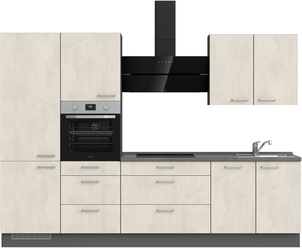 Bild von nobilia® Küchenzeile »"Riva premium"«, vormontiert, Ausrichtung wählbar, Breite 300 cm, mit E-Geräten