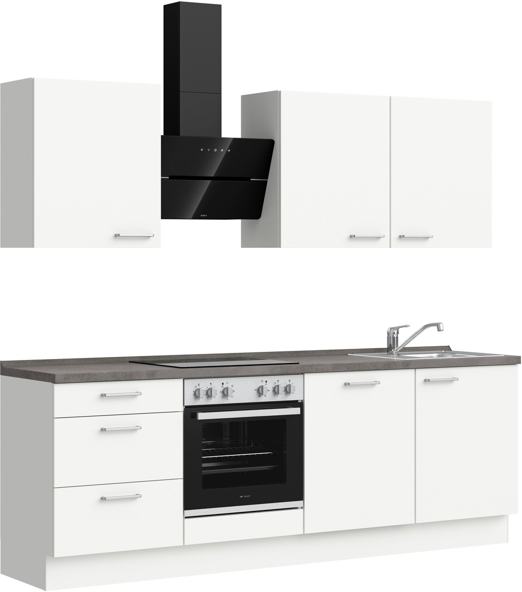 Bild von nobilia® Küchenzeile »"elements premium"«, vormontiert, Ausrichtung wählbar, Breite 240 cm, wahlw. mit E-Geräten