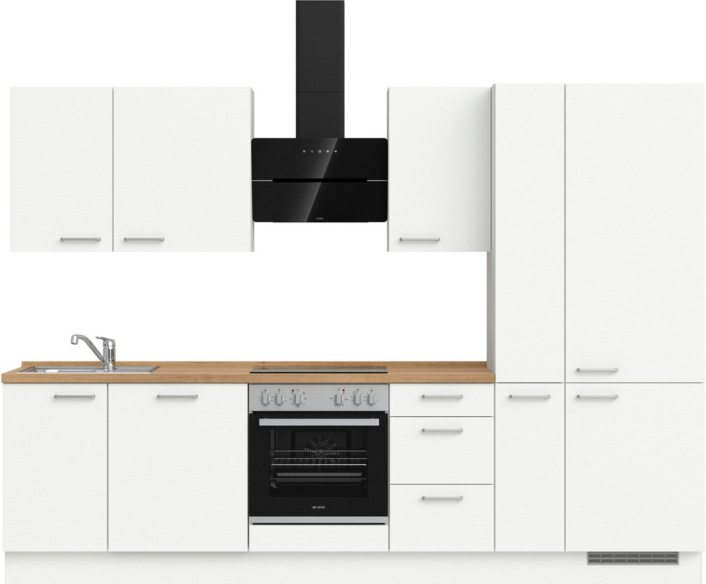 Bild von nobilia® Küchenzeile »"elements premium"«, vormontiert, Ausrichtung wählbar, Breite 300 cm, wahlw. mit E-Geräten