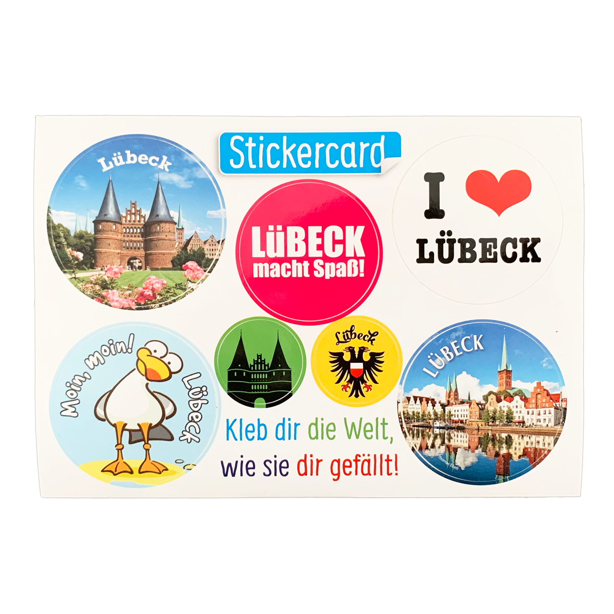 Bild von Lübeck Sticker-Card Postkarte