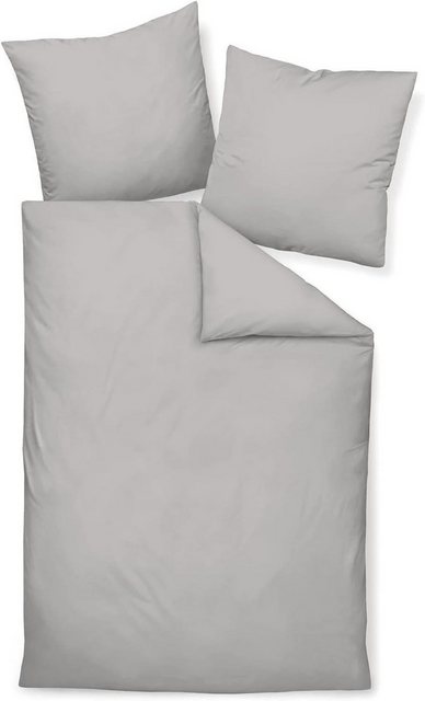 Bild von Janine Bettwäsche "Colors 31001", (2 tlg.), in Mako Satin Qualität aus 100% Baumwolle, Bett- und Kopfkissenbezug mit Reißverschluss, pflegeleicht, feinfädig, MADE IN GREEN zertifiziert