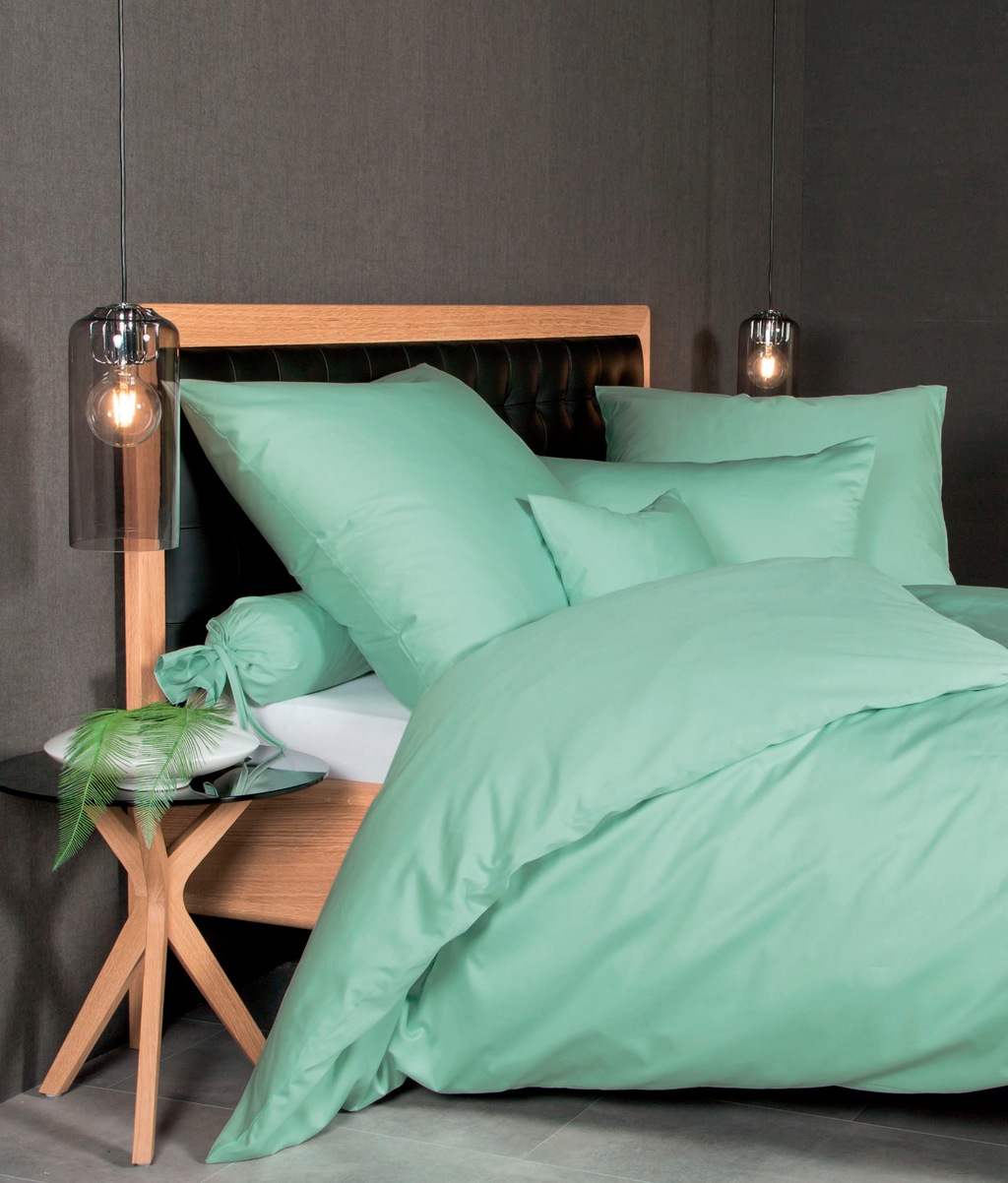 Bild von Janine Bettwäsche "Colors 31001", (2 tlg.), in Mako Satin Qualität aus 100% Baumwolle, Bett- und Kopfkissenbezug mit Reißverschluss, pflegeleicht, feinfädig, MADE IN GREEN zertifiziert