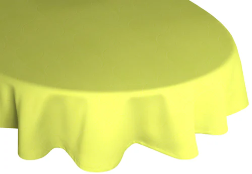 Bild von Wirth Tischdecke Oval, Polyester/Polyacryl, Lime, 130 x 190 cm