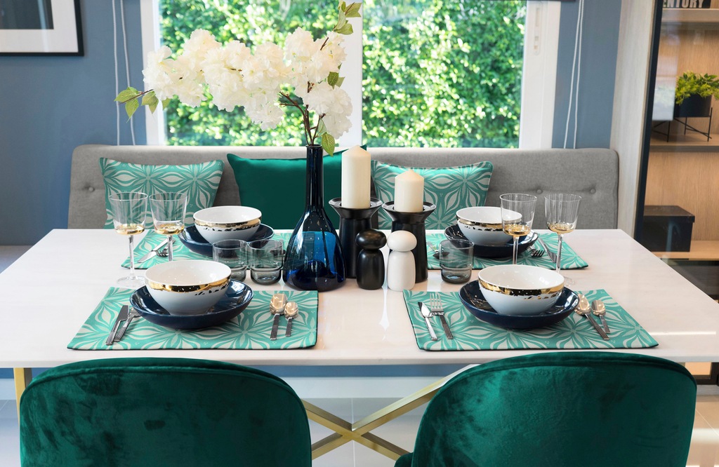 Bild von Adam Platzset "Retro Floret", (2 St.), GOTS organic,zertifiziert durch CERES 0242,nachhaltig