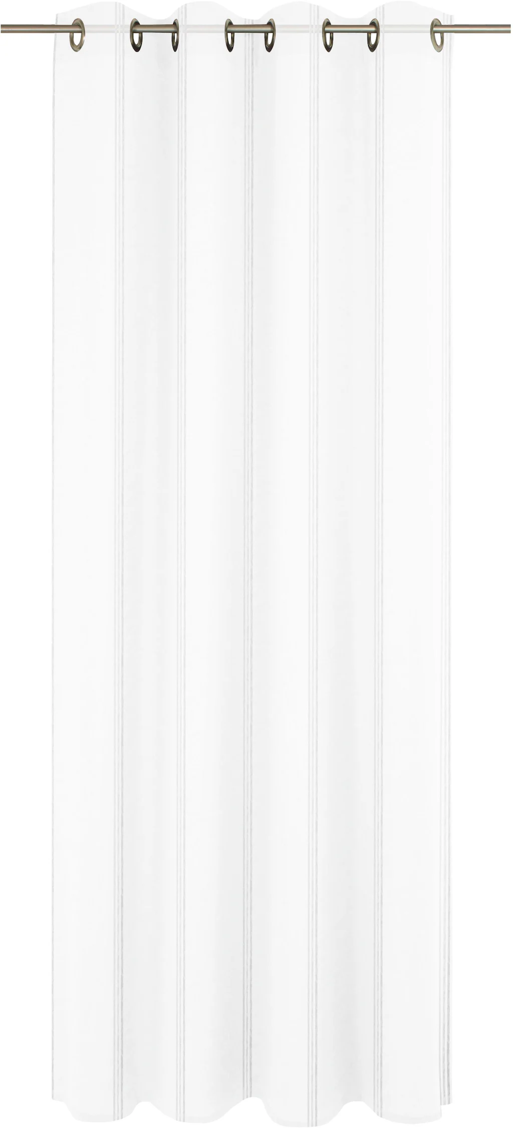 Bild von Gardine WIRTH "Chloé", weiß, B:350cm H:245cm, Polyester, Gardinen, Fertigstore mit Ösen (Ø 4 cm) nach Maß