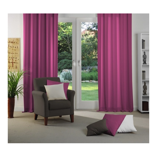Bild von Wirth Vorhang "Dim out" - Pink, B:142cm H:155cm