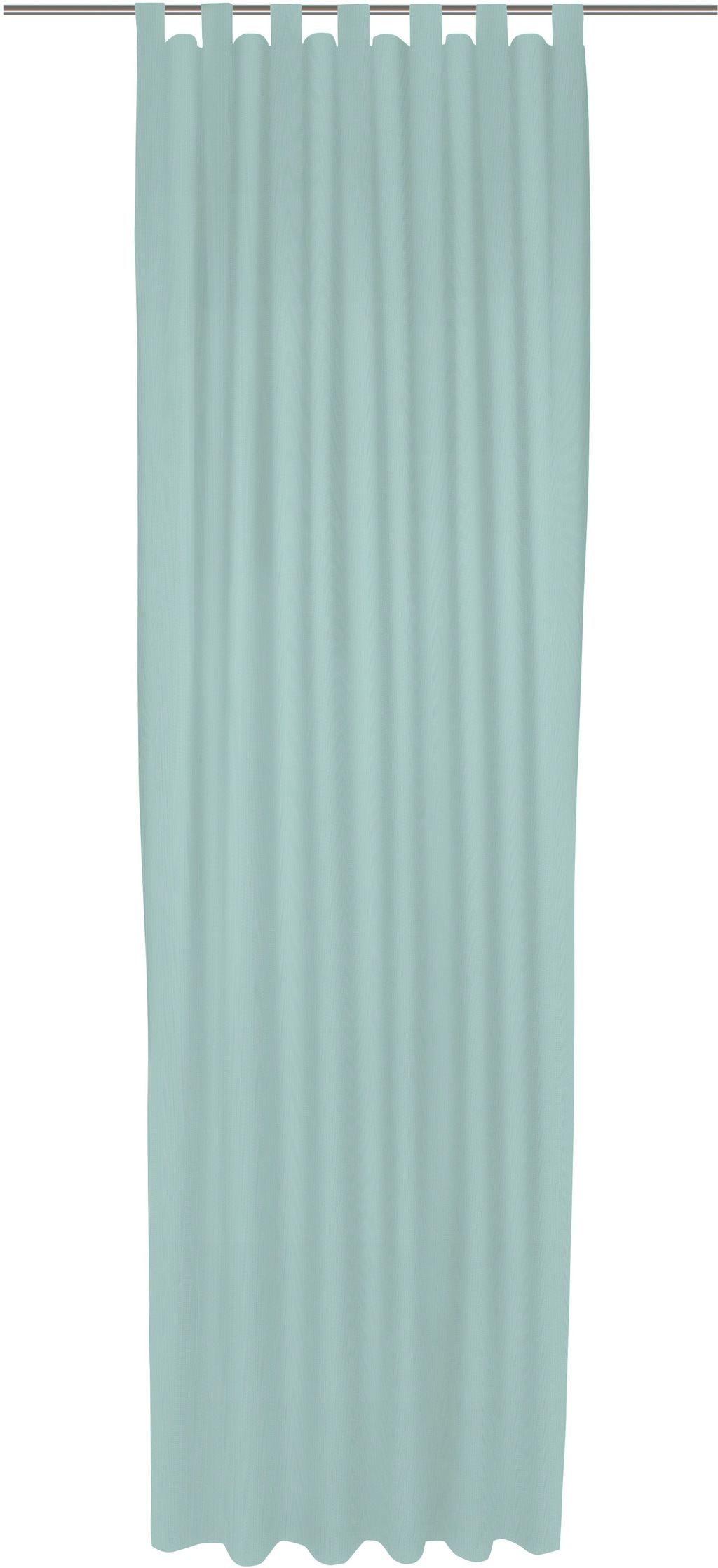 Bild von Vorhang WIRTH "Uni Collection", blau (helltürkis), B:142cm H:405cm, Baumwolle (Bio-Baumwolle), Gardinen, nach Maß