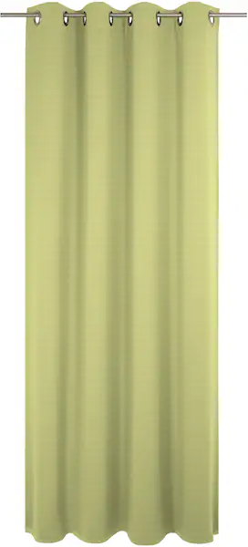 Bild von Vorhang WIRTH "Uni Collection light", grün, B:142cm H:395cm, Baumwolle (Bio-Baumwolle), Gardinen, nach Maß