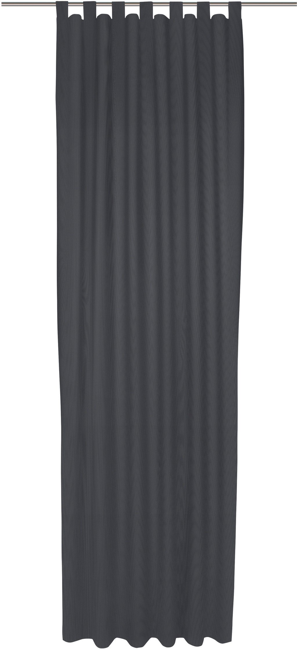 Bild von Vorhang WIRTH "Uni Collection light", blau (dunkelblau), B:142cm H:375cm, Baumwolle (Bio-Baumwolle), Gardinen, nach Maß