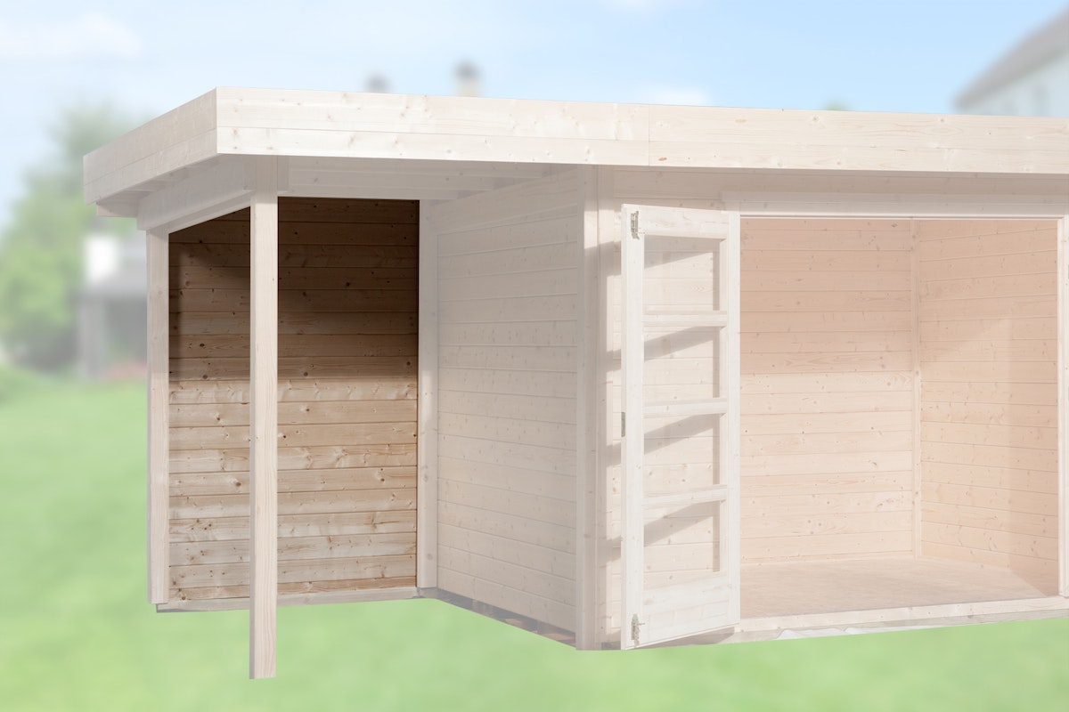 Bild von Weka Rückwand für Anbau 150 cm für Designhaus 126 und 172-grau