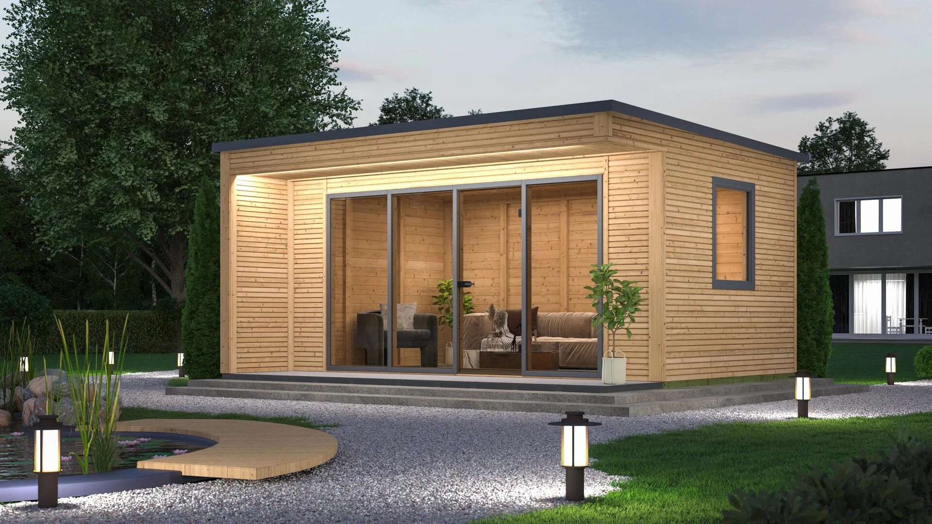 Bild von weka Gartenhaus »Cubilis 4.0 natur«