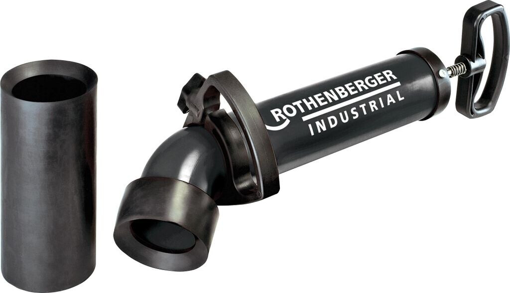 Bild von ROTHENBERGER Industrial RoPump Power Saugdruckrohrreiniger inkl. 2 Adapter, Siphon- und Abflüsse in Küche, Bad, WC, 1500002695