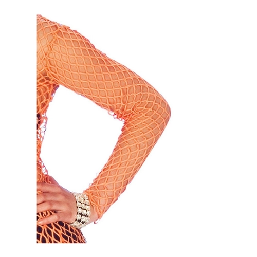 Bild von Das Kostümland Kostüm Neon Netz Shirt, Orange