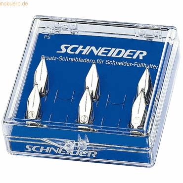 Bild von 6 x Schneider Schreibfeder für Füllhalter BASE KID (bis 2005) und BASE
