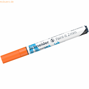 Bild von Schneider, Marker, Acrylmarker Paint-It 310 2mm orange (Orange, 2 mm, 1 x)