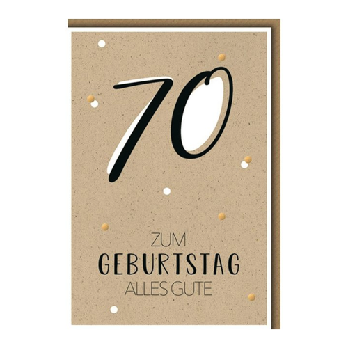Bild von Glückwunschkarte zum 70. Geburtstag - bee yourself