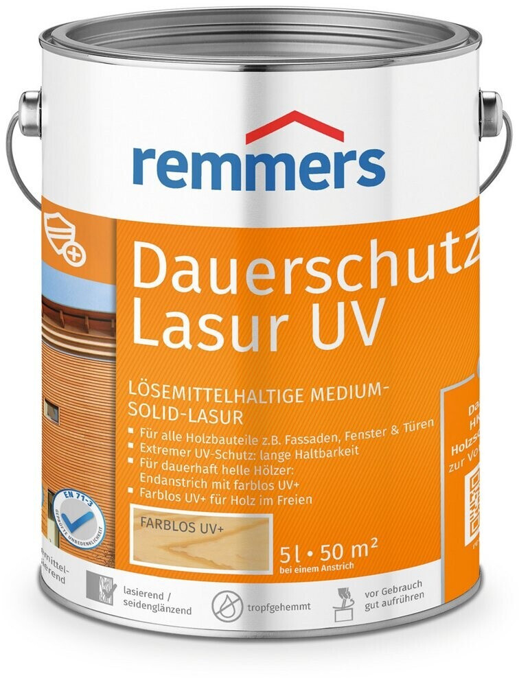 Bild von Remmers Holzschutzlasur DAUERSCHUTZ-LASUR UV - 5 LTR