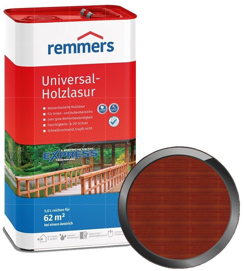 Bild von Remmers Aidol Universal Holzlasur auf Wasserbasis, Teak / 5 Liter