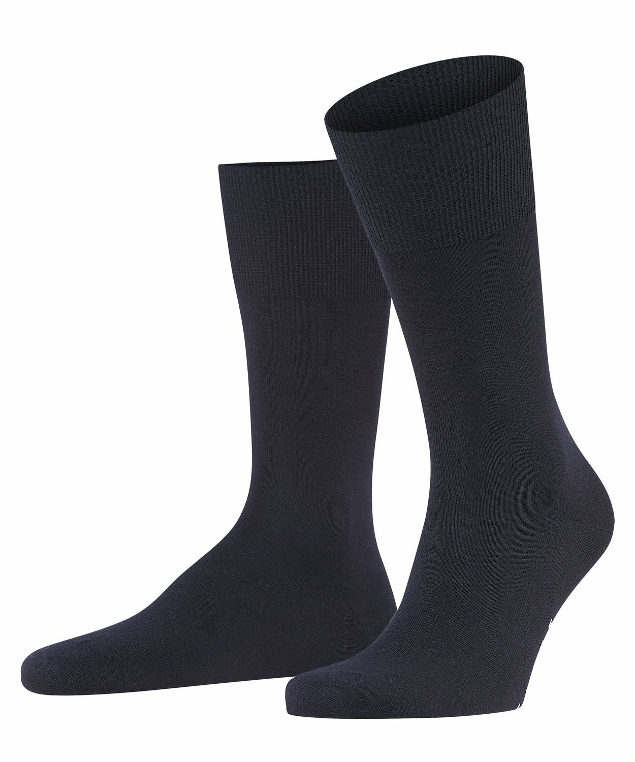 Bild von FALKE Herren Socken Airport M SO Wolle Baumwolle einfarbig 1 Paar, Blau (Dark Navy 6370), 45-46