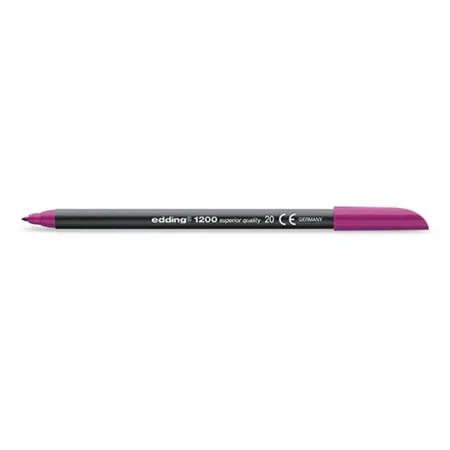 Bild von edding 1200 Fasermaler fein - rot-violett (lila) - 1 Stift - Rundspitze 1 mm - Filzstift zum Zeichnen und Schreiben - für Schule, Mandala
