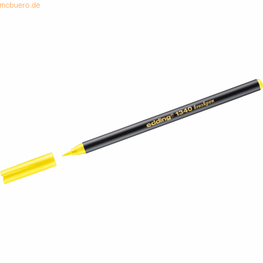 Bild von edding 1340 Pinselstift - gelb - 1 Stift - flexible Pinselspitze - Filzstift zum Malen, Schreiben und Zeichnen - Bullet Journals, Hand-Lettering, Mandalas, Kalligraphie