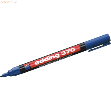 Bild von Edding Permanentmarker 370 4-370003 1mm Rundspitze nachfüllbar blau 304010750