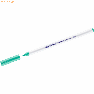 Bild von 10 x Edding Textilpen edding 4600 Rundspitze 1mm blassgrün